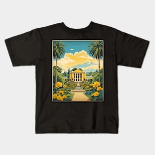 Botanical Garden of Curitiba Brazil Vintage Tourism Travel Poster Art Kids T-Shirt